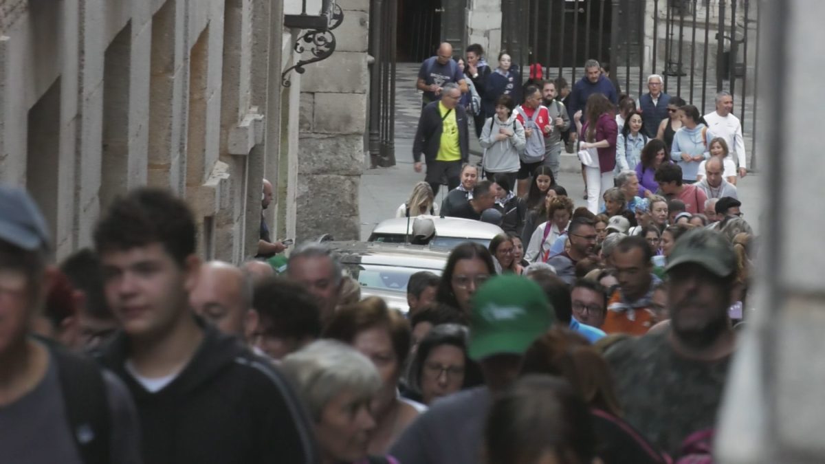 Peregrinación previa a las fiestas del Cristo de Bargas