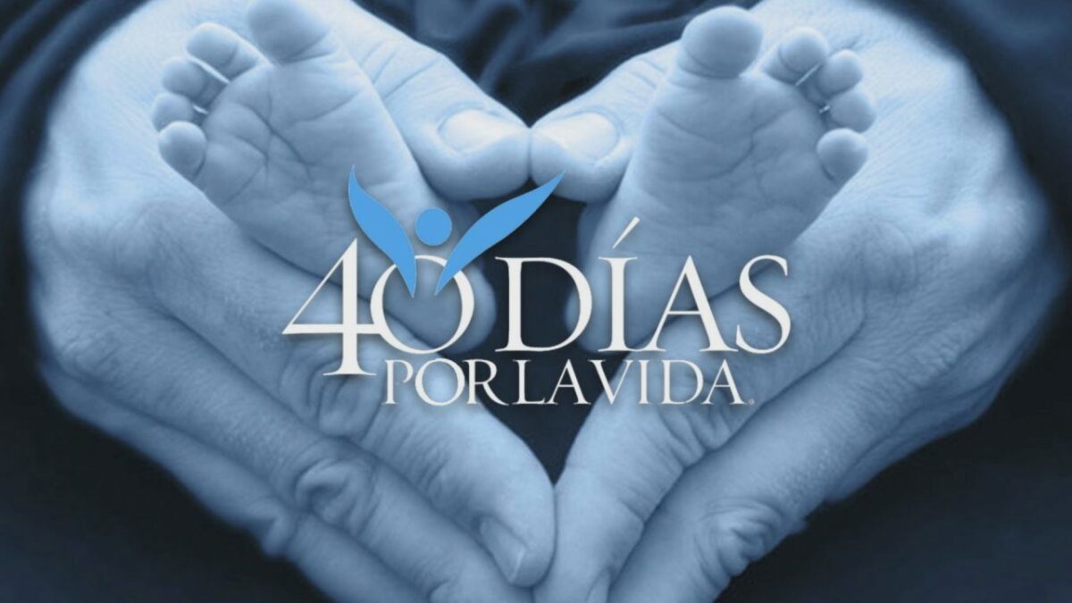 Del 24 de septiembre al 2 de noviembre se celebra la campaña 40 días por la vida