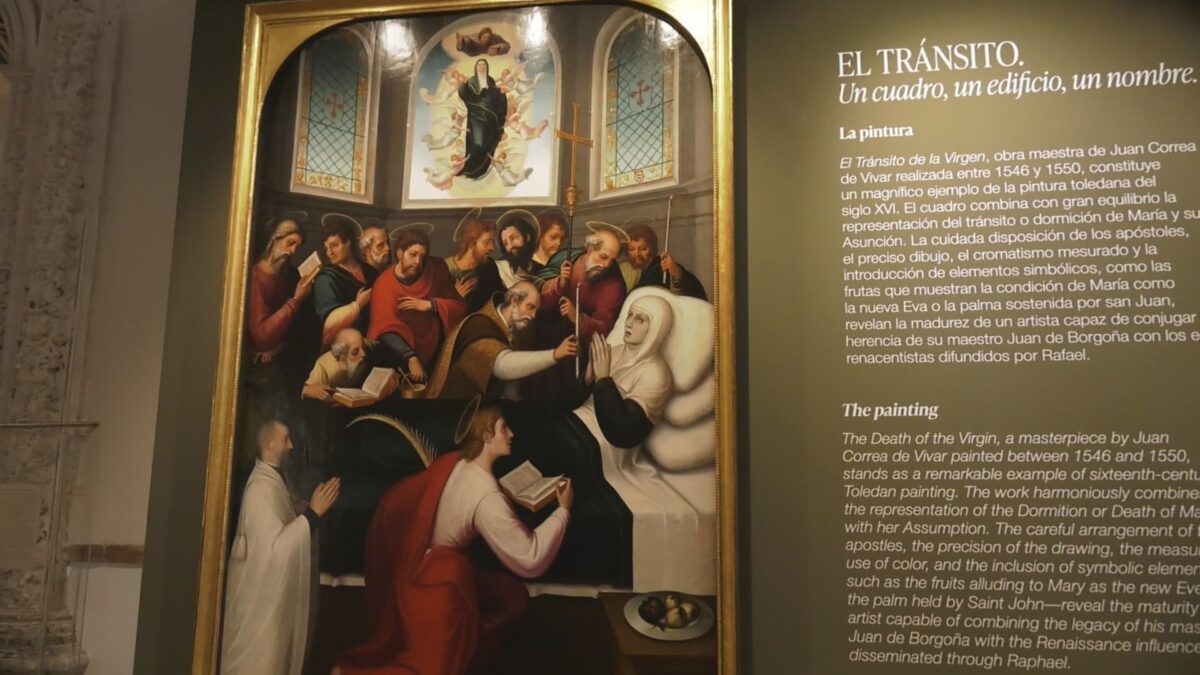 Vuelve a Toledo El Tránsito de la Virgen que se expone en el Sefardí