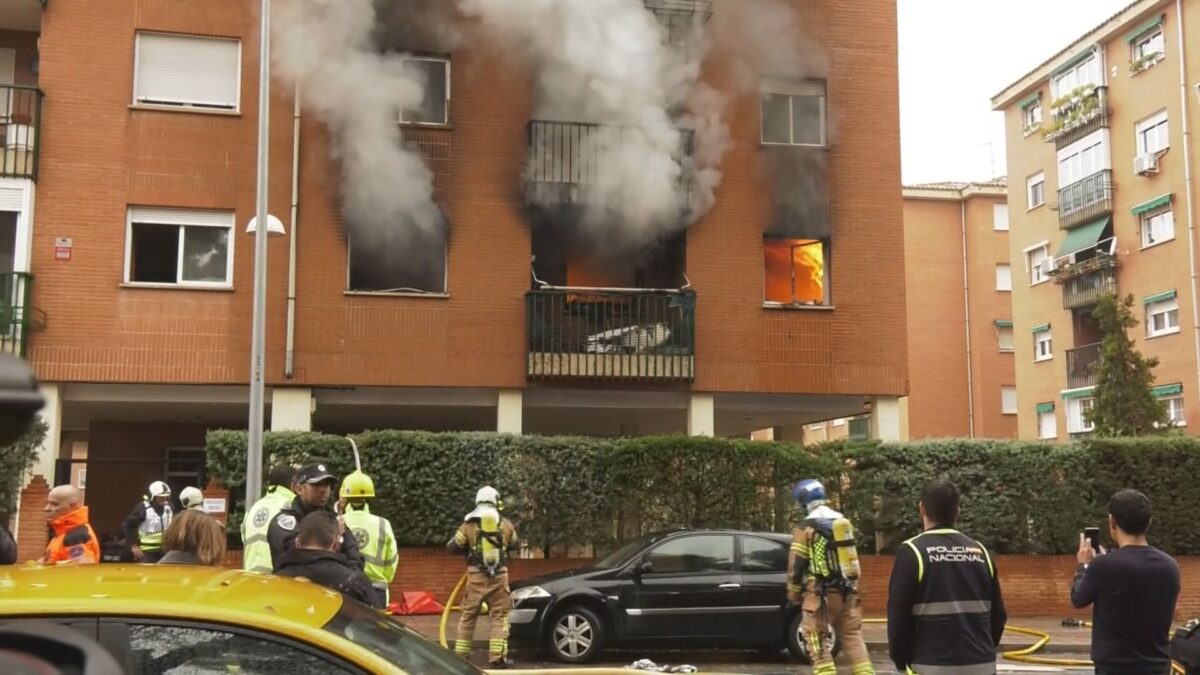 Pavoroso incendio en Toledo sin víctimas