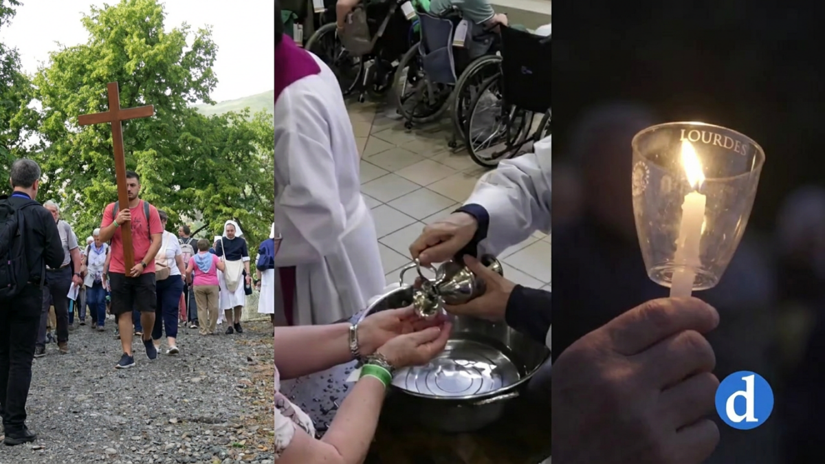 Segunda jornada de peregrinación diocesana a Lourdes