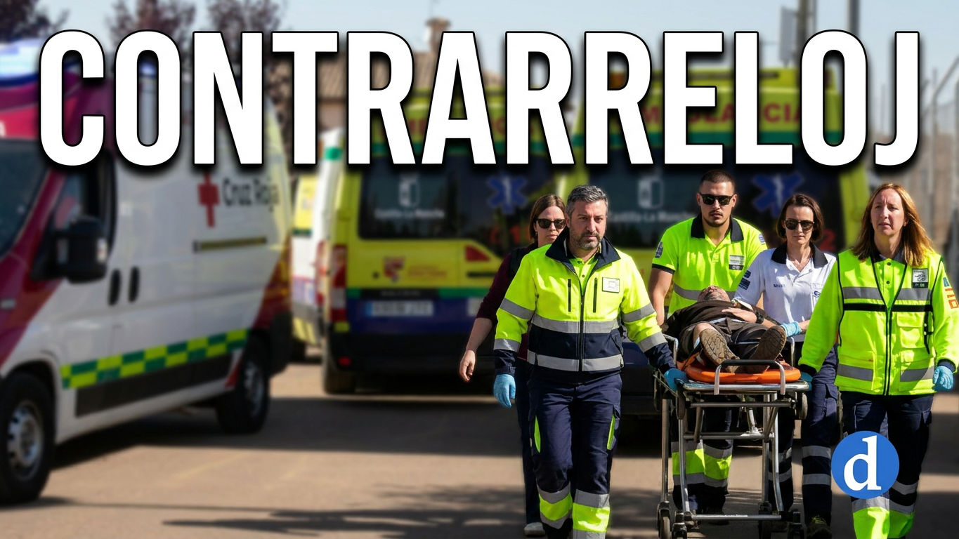 El trabajo contrarreloj del personal sanitario ante el accidente ferroviario